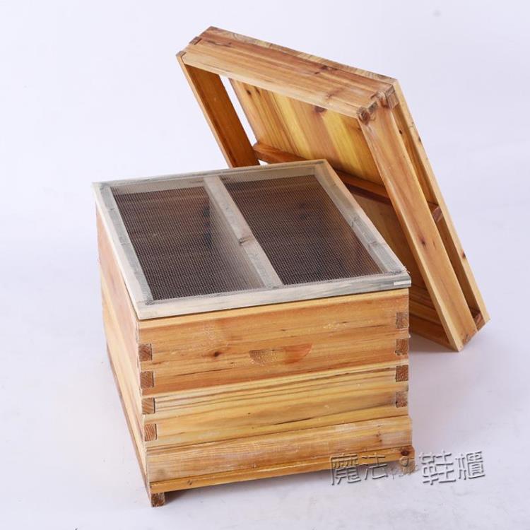 【樂天精選】蜜蜂蜂箱全套養蜂工具專用煮蠟杉木中蜂標準十框密峰蜂巢平箱 ATF