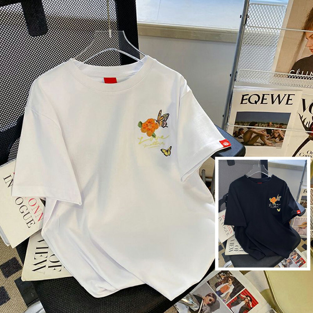 ＊ORead＊民族風重磅刺繡短袖t恤(2色M~2XL)【限定加碼✿全館滿額再折】