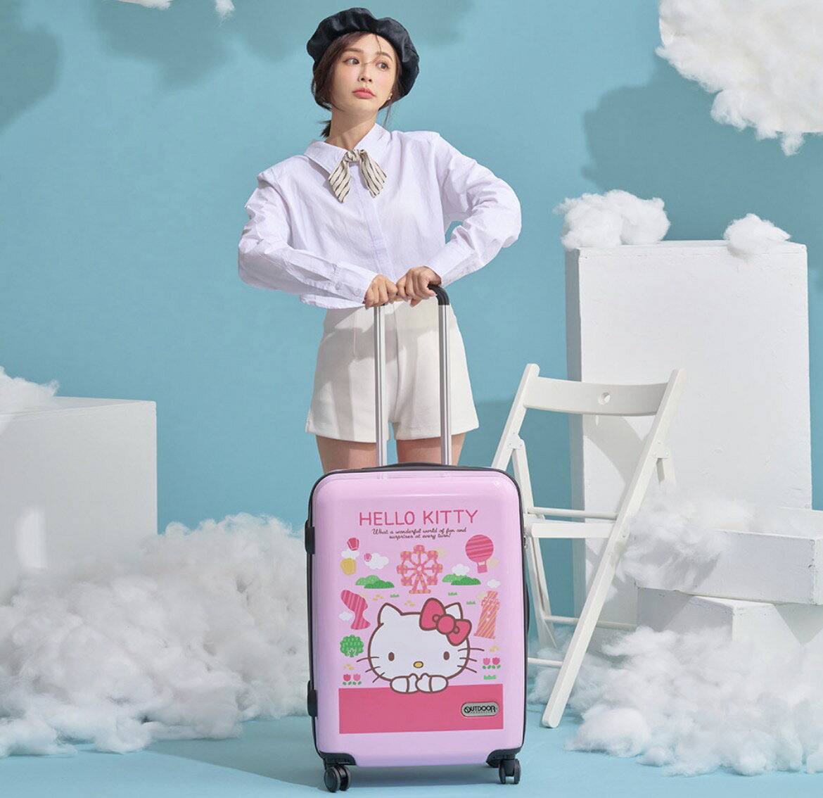 現貨✨帝安諾 - OUTDOOR Hello Kitty聯名款 20吋-粉紅色 ODKT21A19PK KT行李箱【APP下單享4%點數】