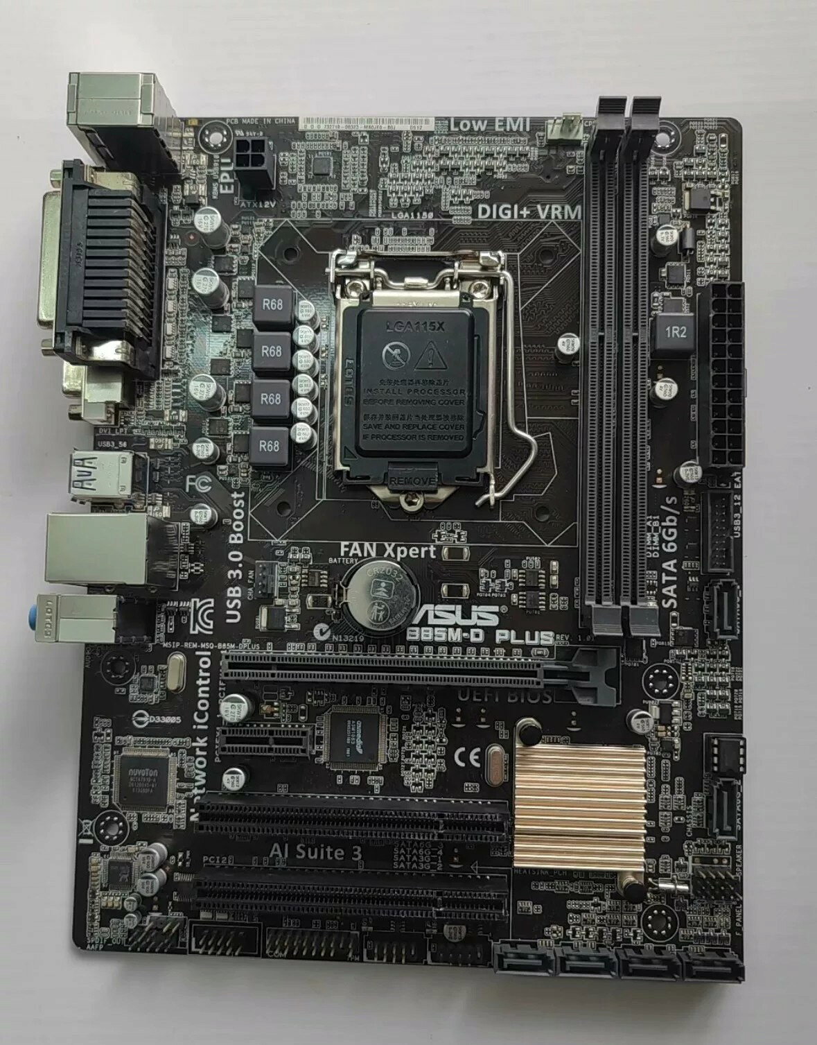 華碩B85M-D PLUS主機板 工包現貨 配件齊全 量大優惠 電腦維修 工作室 主機板現貨 支援裝機 實體 長期合作