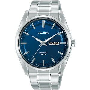 ALBA 雅柏錶 紳士品格時尚腕錶 VJ43-X042B(AV3549X1)-41mm-藍面鋼帶【刷卡回饋 分期0利率】【跨店APP下單最高20%點數回饋】