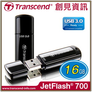 3C精選【史代新文具】創見Transcend JF700 16GB 32GB 64GB 128G USB3.1 黑色 高速隨身碟