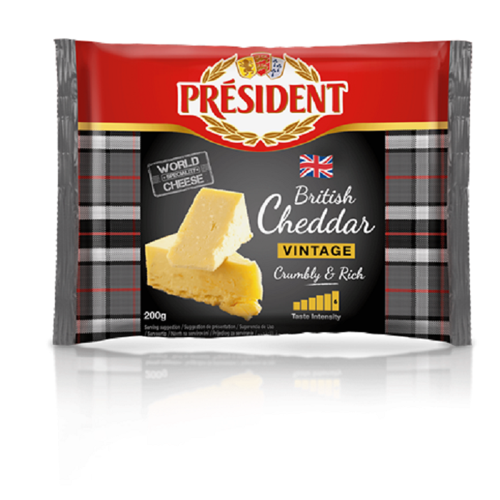 總統牌麥克連蘇格蘭特級陳年白色切達乳酪 Cheddar 200g/塊