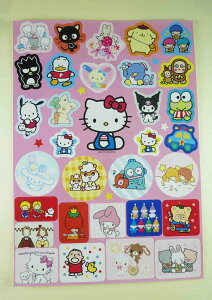 【震撼精品百貨】Hello Kitty 凱蒂貓 貼紙-綜合人物 震撼日式精品百貨