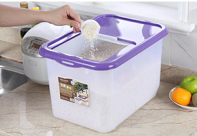 家用50斤加厚裝米桶20斤面粉儲米箱5kg20kg密封防蟲防潮塑料米缸