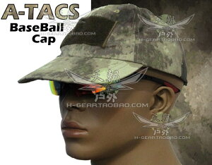 A-TACS先進戰術隱蔽迷彩魔術貼鴨舌棒球帽