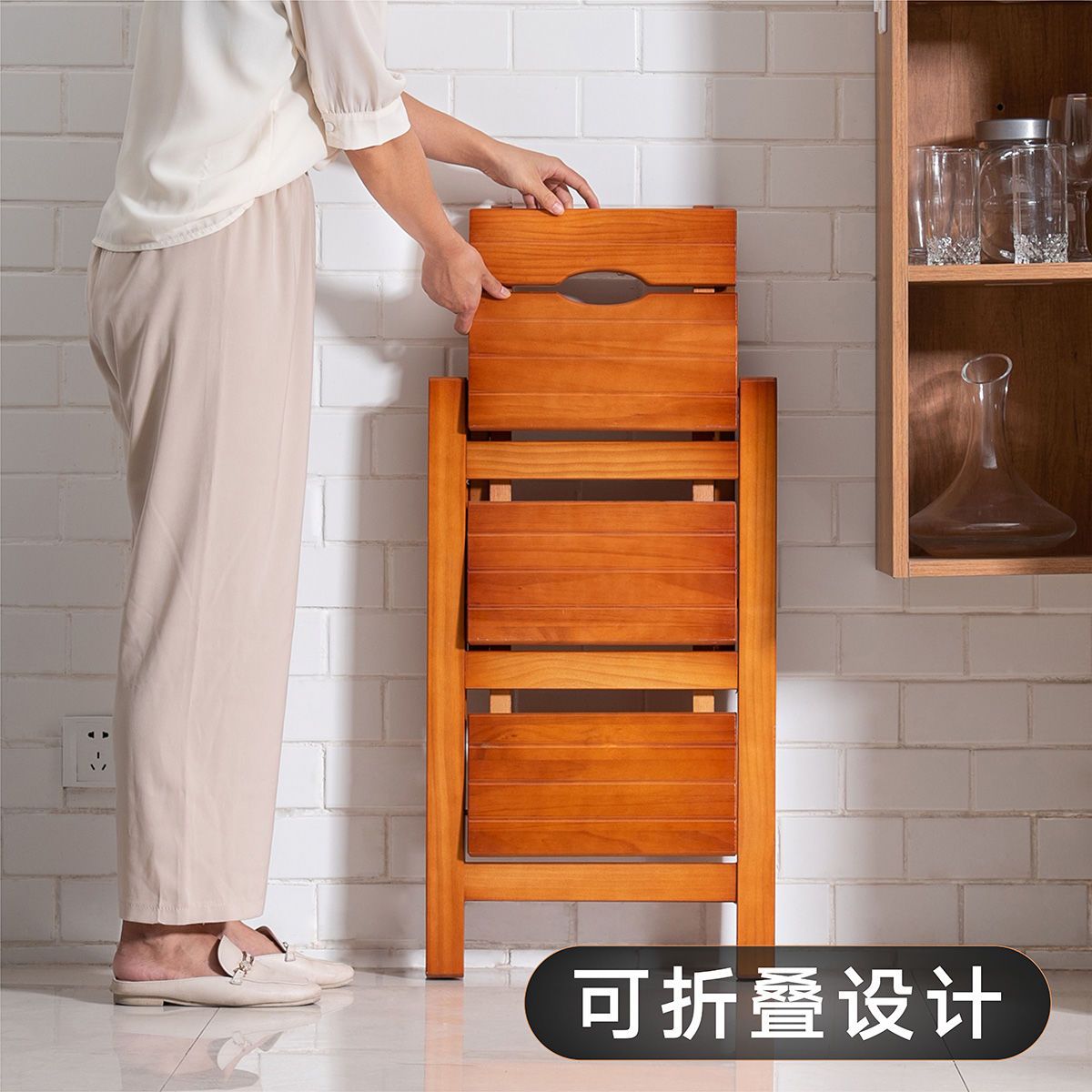 【工廠直銷】可開發票/特惠 免運 梯子 實木梯子 折疊梯 實木梯子家用多功能人字折疊梯樓梯室內加厚折疊花架爬梯臺階凳子特惠/開立發票 全館八折 Z1025