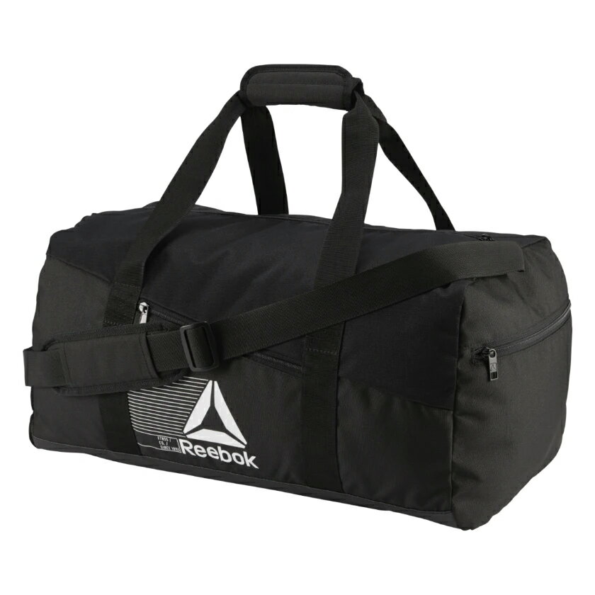 REEBOK ACTIVE FOUNDATION GRIP DUFFEL BAG MEDIUM 行李袋 休閒 健身 黑 【運動世界】DU2994【APP限定 | 單筆滿799元結帳輸入序號『GT-MEN1906』再折70元】