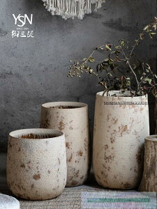 陶罐大號種植特大擺件粗陶禪意陶瓷花壇花盆花瓶客廳綠植庭院裝飾