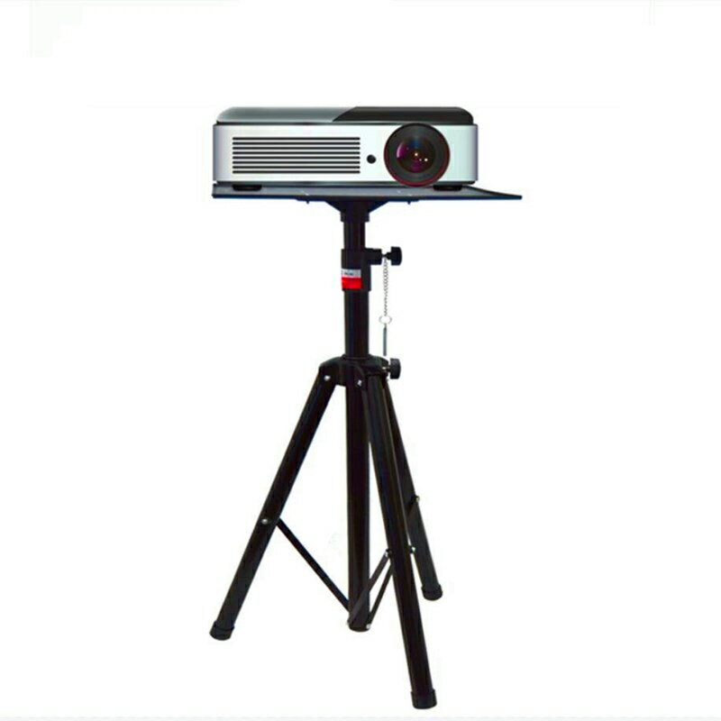 投影儀支架 落地三腳架 投影機架子支架投影儀落地三腳架包郵折疊便攜移動通用托盤帶云台【CM23923】