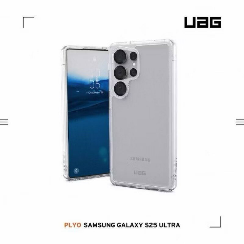 UAG Galaxy S25 Ultra 耐衝擊全透保護殼-極透明(支援無線充電)
