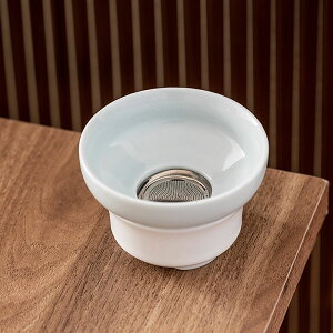 一品仟堂陶瓷茶漏茶濾功夫茶道茶具配件日式簡約濾茶器茶葉過濾網