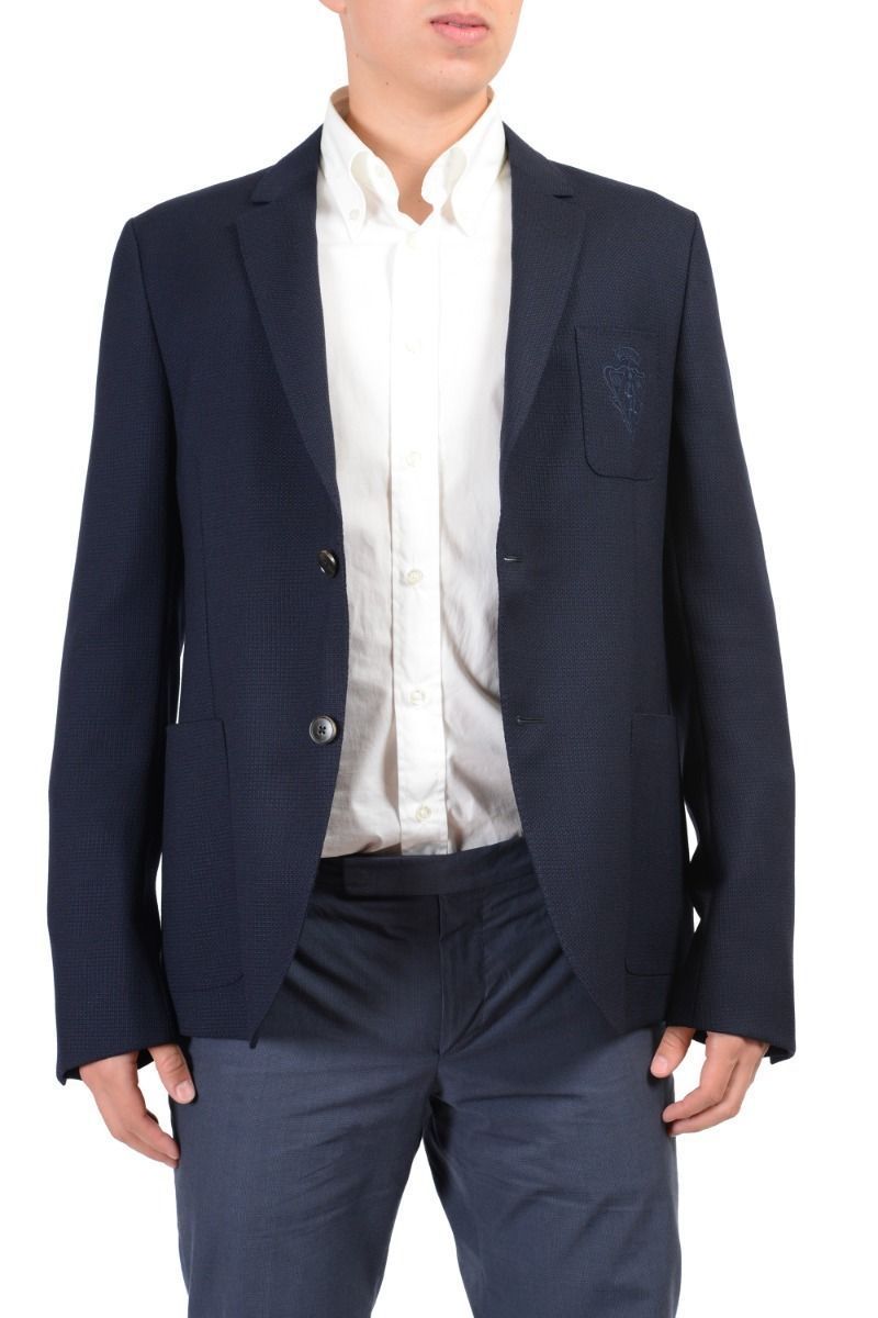 ONE MODA: Gucci Wool Navy Two Buttons Men's Blazer US 42R IT 52R ...