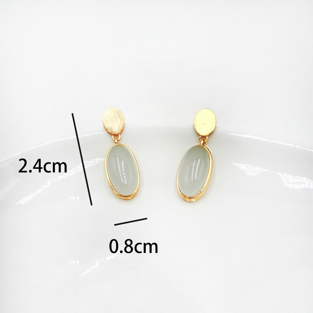Nora手作工匠x覓品竹北手作店-925銀鍍金/典雅白貝耳環 2