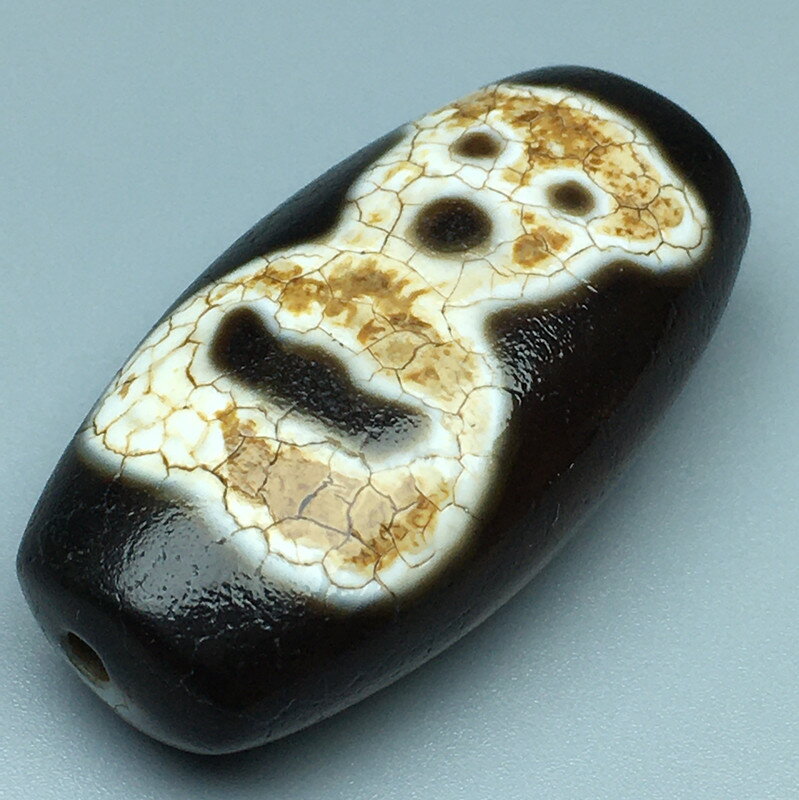 西藏真品老礦包漿風化龍紋老天珠瑪瑙玉髓項鏈吊墜帶證書掛件| 協貿國際