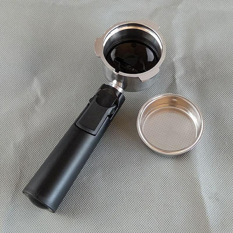 （咖啡用品與配件）] 51mm 意式咖啡機 咖啡過濾器 咖啡機手柄 咖啡師工具 鋁製手柄 雙杯粉碗