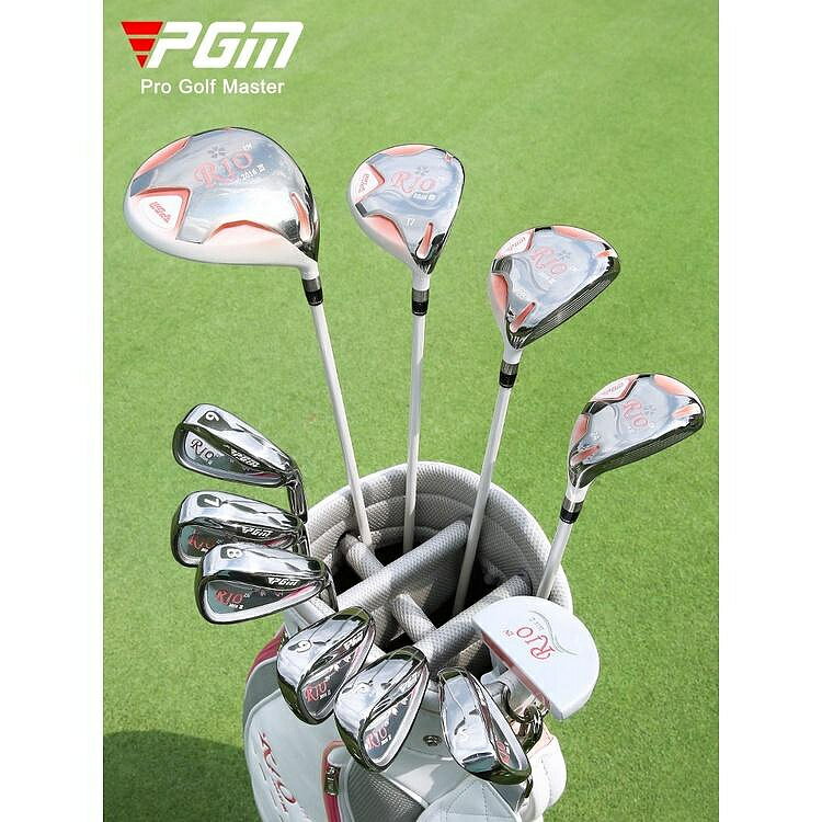 PGM 高爾夫球桿女高爾夫球具送球袋 練習桿 高反彈低重心 鈦合金1號木 全套11支裝 golf