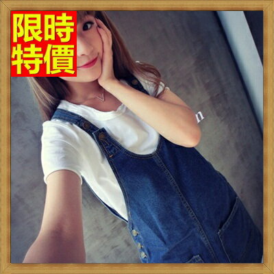吊帶裙牛仔連身裙-春夏新款韓國寬松顯瘦潮流口袋半身女裙子69i3【獨家進口】【米蘭精品】