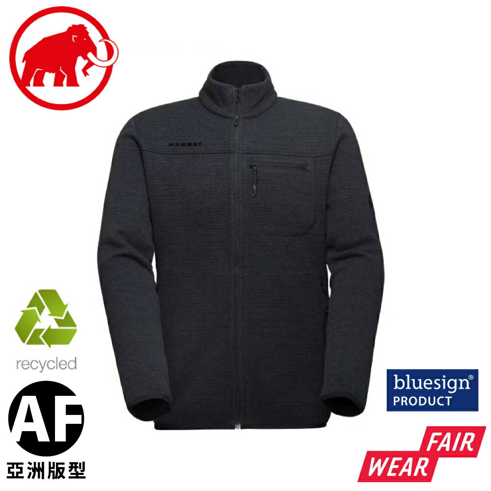 【MAMMUT 長毛象 男 Arctic IV ML Hooded AF 刷毛立領外套《黑》】1014-05780/保暖外套