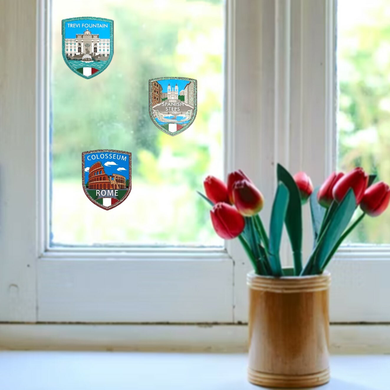 《炫彩玻璃貼系列》義大利 一套9張 金銀五彩蔥玻璃窗貼 防水無需自裁裝飾素材 適用於冰箱 水壺 品裝飾貼畫貼 不殘膠【領券滿額再折千12/31止】 4 《炫彩玻璃貼系列》義大利 一套9張 金銀五彩蔥玻璃窗貼 防水無需自裁裝飾素材 適用於冰箱 水壺 品裝飾貼畫貼 不殘膠【領券滿額再折千12/31止】 4