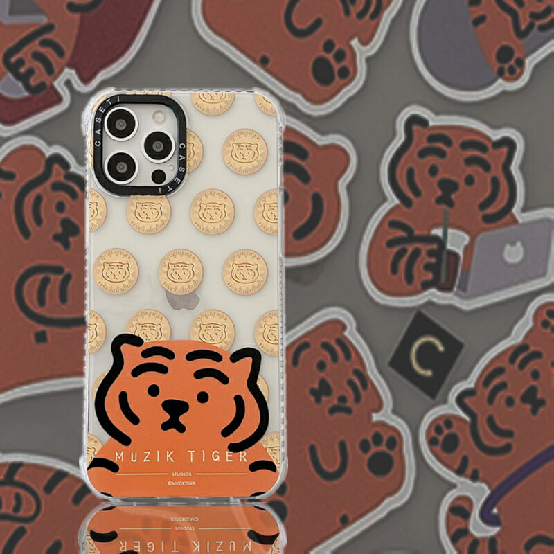 CASETI 金錢虎聯名適用蘋果iPhone13pro max手機殼12透明11歐美