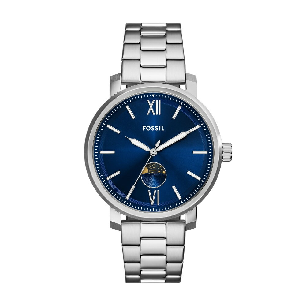 送禮首選★FOSSIL 美式經典月相腕錶BQ2909【美國時尚品牌】 附提袋【全館滿額折價★FOSSIL全系列包夾送美妝蛋】