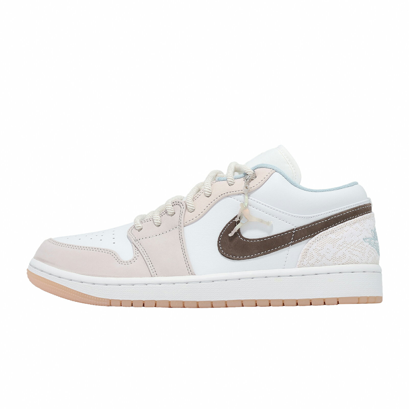 Nike 休閒鞋 Wmns Air Jordan 1 Low 女鞋 男鞋 白粉 AJ1 IB8859-101