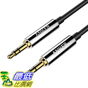 [4東京直購] Anker Premium 音源線 A7123 AUX-IN 3.5mm 24K鍍金 黑 B00R124LAK_PP5