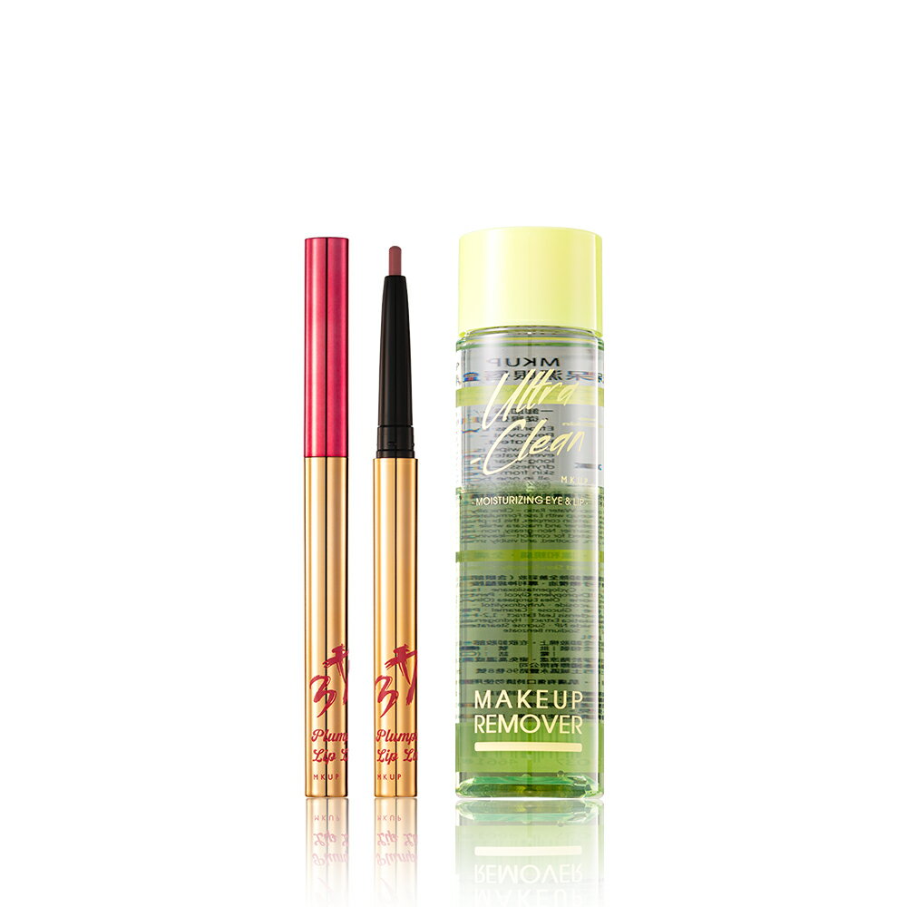 MKUP 美咖【新品上市】立體嘟嘟唇線筆+極淨保濕眼唇卸妝液