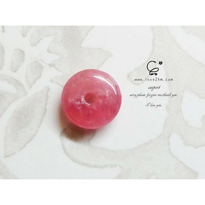 紅紋石-平安扣 6614/紅紋石/水晶飾品/ [晶晶工坊-love2hm]