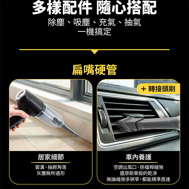 【安伯特】隨手吸四合一無線吸塵器(國家認證 一年保固) 吸塵 充氣 吹風 抽氣 HEPA濾網可水洗 5