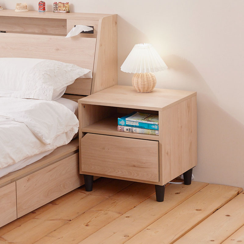 卡亞尼簡約床頭櫃 健康系列 E1低甲醛、 床邊櫃、床邊桌《可客製尺寸/顏色》【myhome8居家無限】★APP下單享點數4% 1