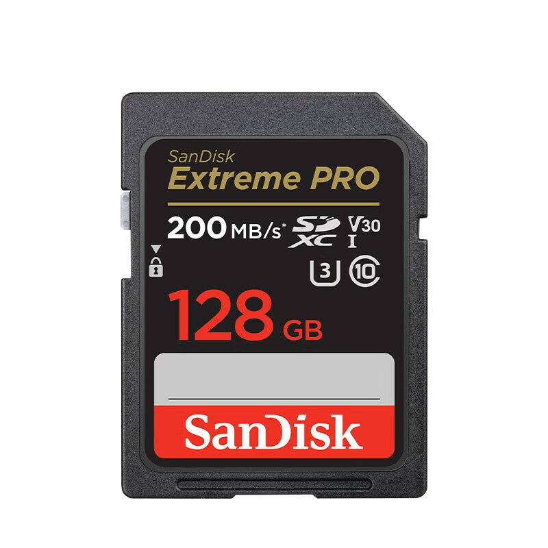 閃迪/SanDisk SD卡64G 128G 256G 512G 1T V30 U3 4K 讀速200MB/s