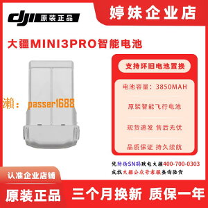 【可開發票】大疆 DJI Mini 3 Pro 長續航短續航 原裝智能飛行電池 無人機配件