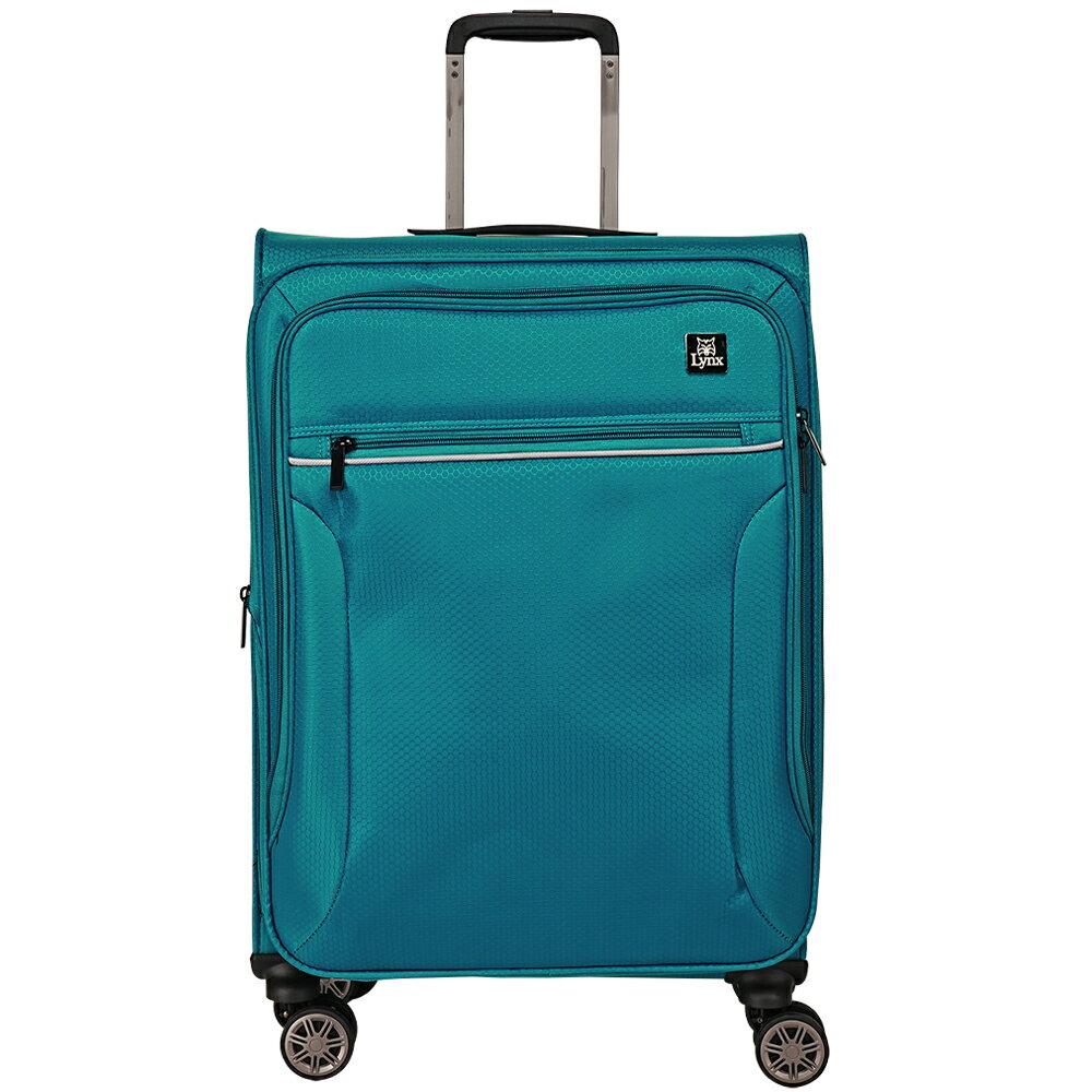 【Lynx 美國山貓】24吋超輕量商務布箱   飲料給力扣環、TSA海關鎖、鋁合金拉桿、耐摔耐壓、加大15% 0
