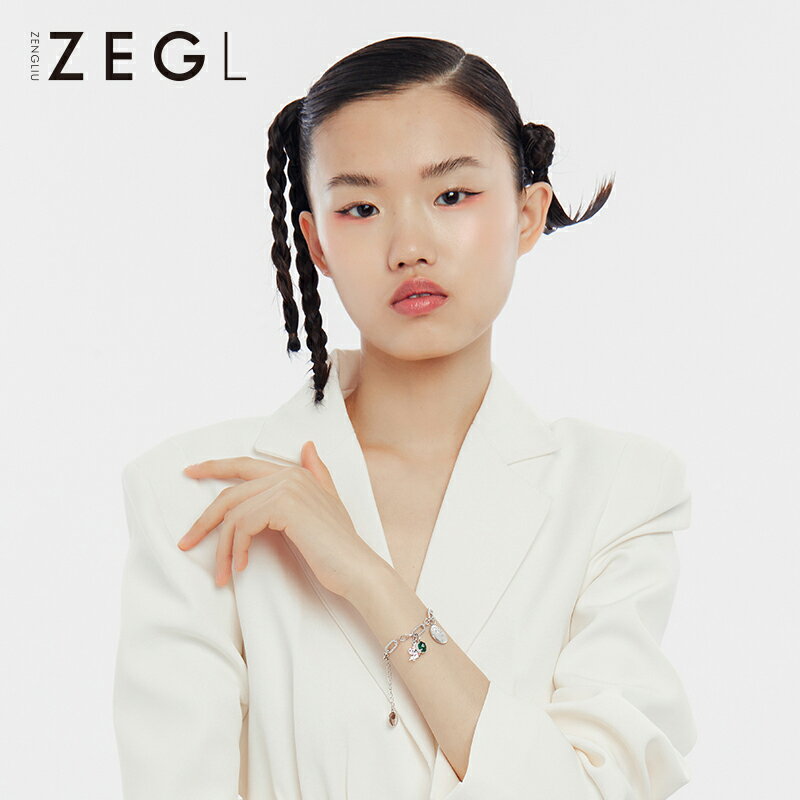 ZEGL設計師新年四葉草手鏈女ins小眾設計輕奢手飾牛年本命年禮物 3
