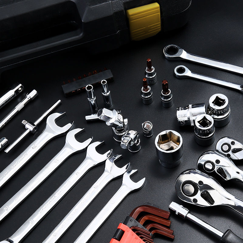46件套裝工具 1/4小飛工具套裝小棘輪工具套筒扳手汽修修車工具 1