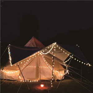露營LED氛圍燈 戶外露營裝飾燈串野營帳篷燈USB氛圍電池燈營地LED彩燈太陽能掛式『XY36181』