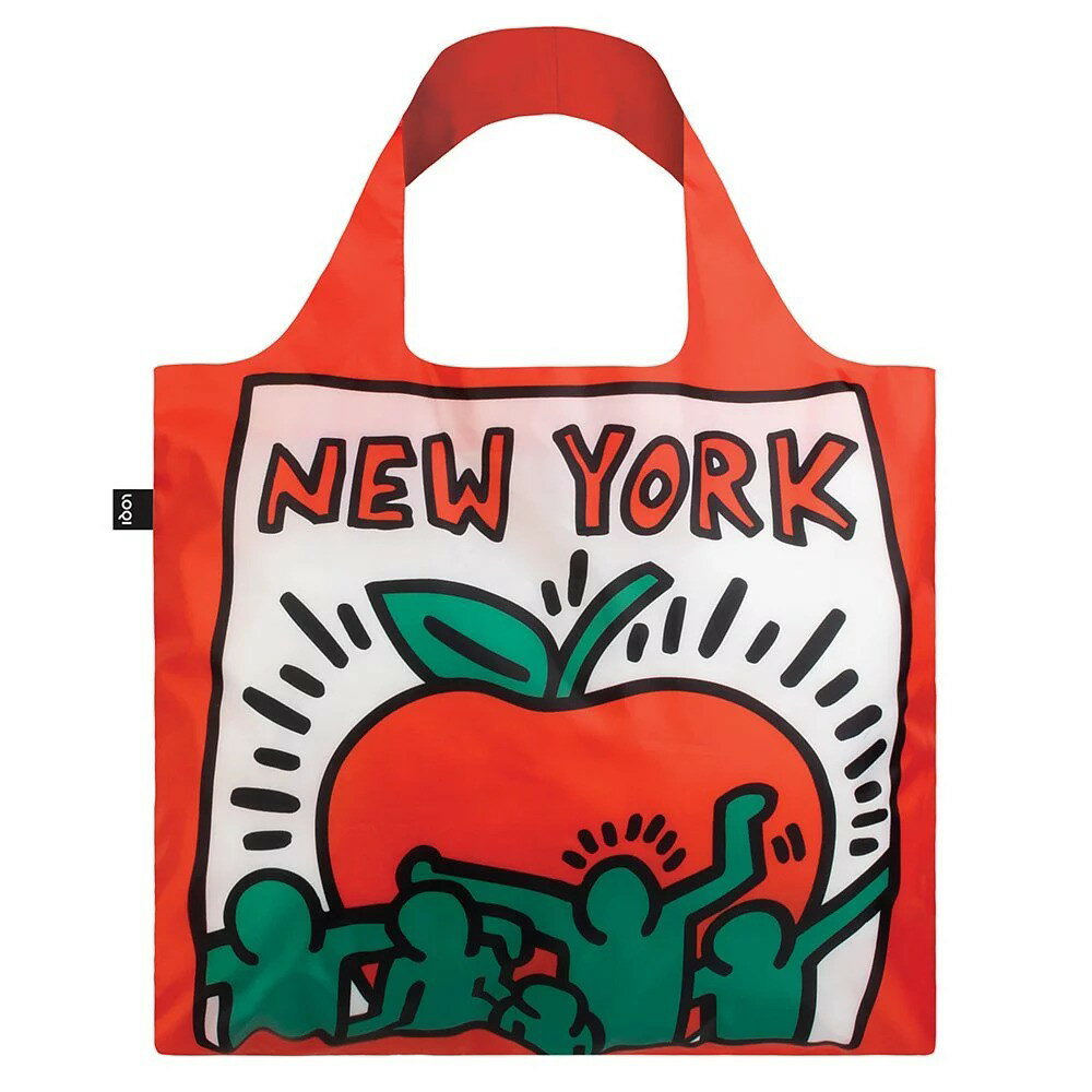 LOQI 凱斯哈林 紐約 春捲包 購物袋 手提袋 環保袋 肩背袋