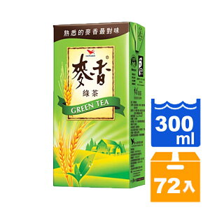 統一麥香綠茶300ml(24入)x3箱【康鄰超市】