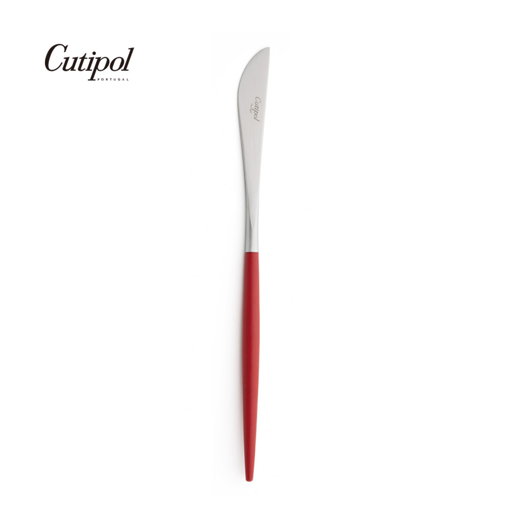 葡萄牙 Cutipol GOA系列21.5cm主餐刀 (紅銀)