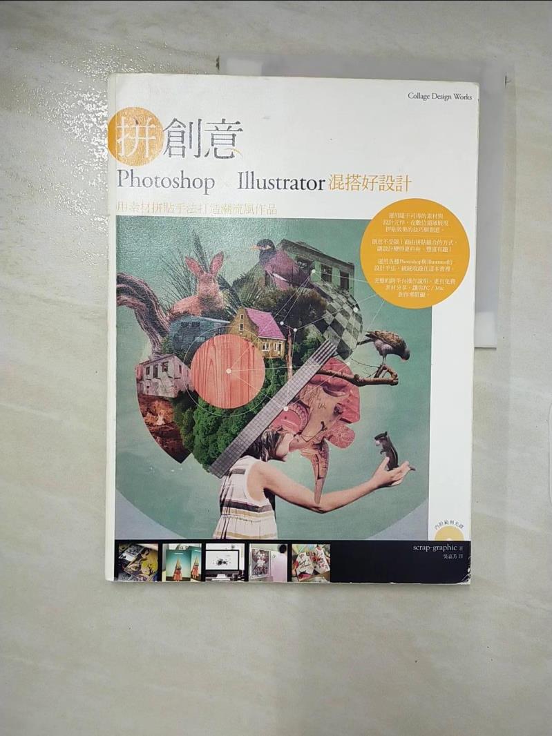 【書寶二手書T2／電腦 KSQ】拼創意！Photoshop、Illustrator 混搭好設計 廢圖