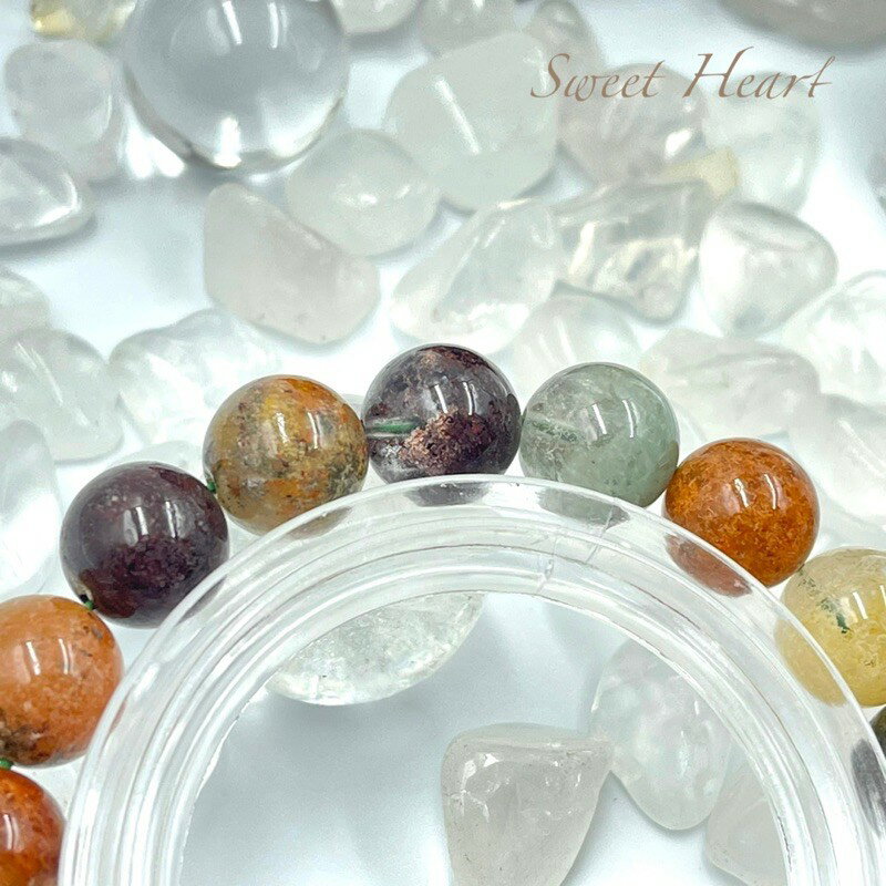 Sweet Heart 田芯精選 大自然的瑰寶 精品原礦天然彩幽靈手鏈 四季幽靈 招財聚財 台灣現貨 3