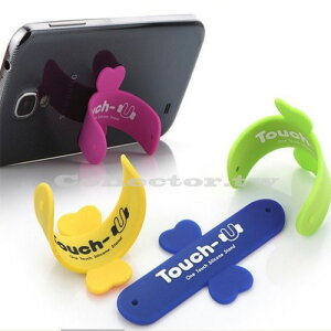 韓國新款Touch-U矽膠手機拍拍圈支架 iphone拍拍懶人U型支架