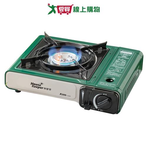 HouseKeeper妙管家 攜帶式瓦斯爐 K-099 2.2kW 附手提盒 防風 耐用 瓦斯爐 露營 烤肉【愛買】