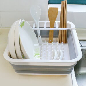廚房置物架家用裝碗筷收納盒碗碟瀝水架放碗箱碗盤子收納臺面碗架