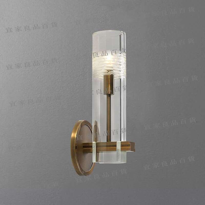 【宜家良品百貨】創意全銅壁燈後簡約臥室燈具床頭燈客廳過道電視墻全銅壁燈