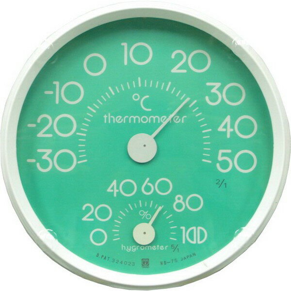 CRECER溫濕度計(日本原裝)溫度計/濕度計/溼度計/溫溼度計HD-75(綠色)