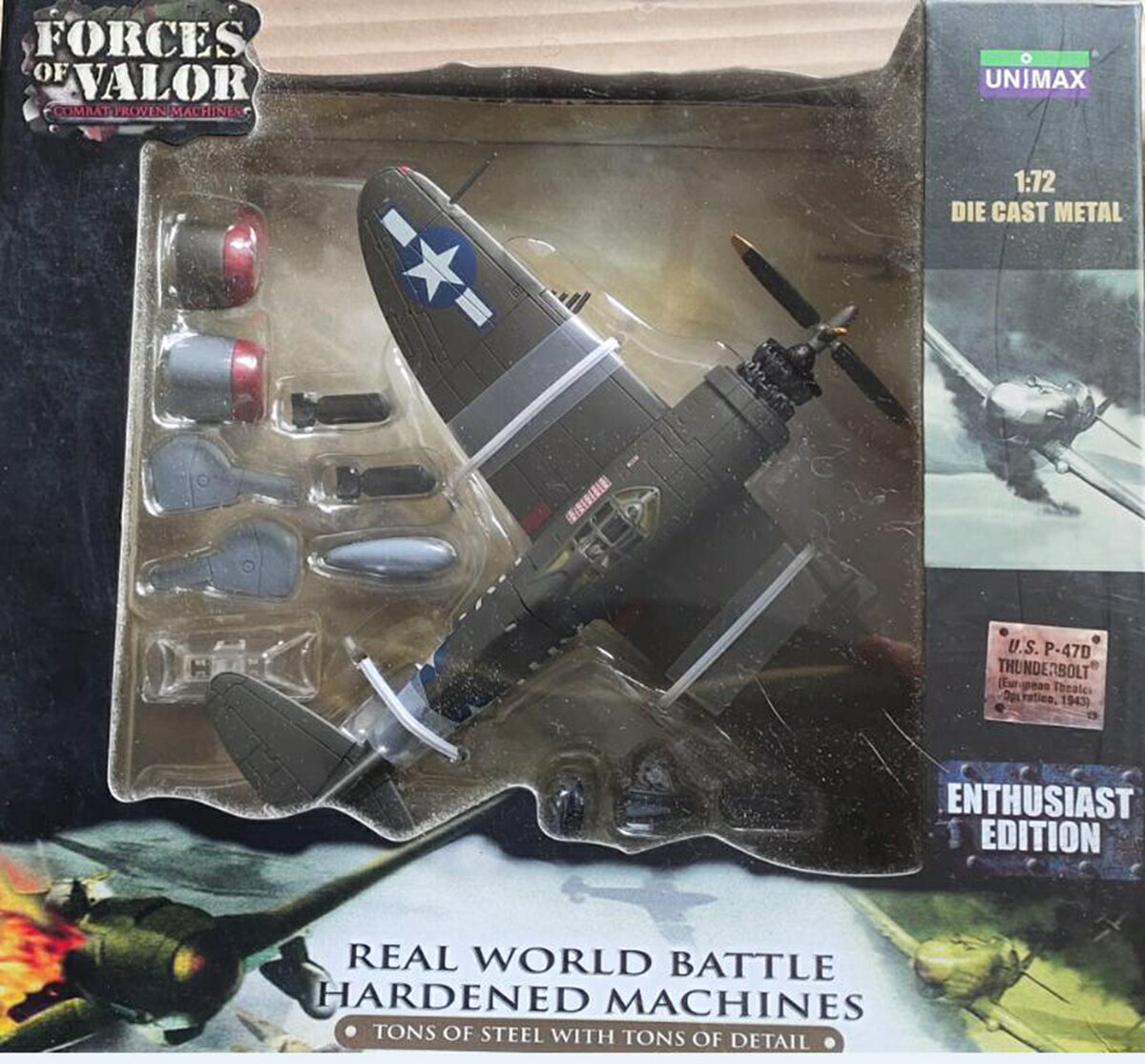 FOV 1/72 二戰美軍P-47D THUNDERBOLT 戰鬥機 合金成品模型