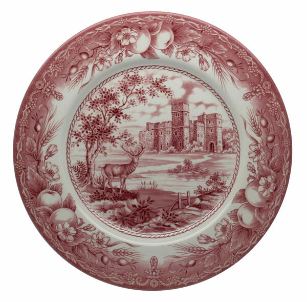 英Royal Stafford 老英格蘭風情系列- 28cm 彩繪盤(城堡)【領券滿額再折千6/30止】